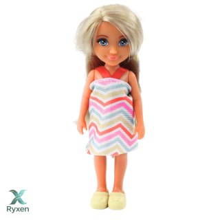Zestaw Mini Laleczka Ankiki Z Wanną Akcesoria Pielęgnacyjne LEAN TOYS