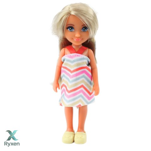Zestaw Mini Laleczka Ankiki Z Wanną Akcesoria Pielęgnacyjne LEAN TOYS