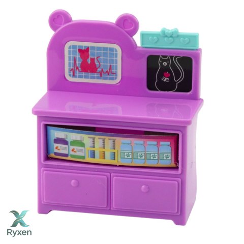 Zestaw Mini Laleczka Weterynarz Pies Kot Akcesoria Do Leczenia LEAN TOYS