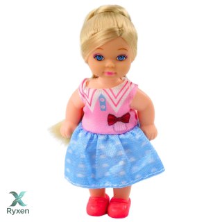 Zestaw Mini Laleczka Z Dwoma Pieskami Legowisko Miski Z Karmą LEAN TOYS
