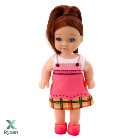 Zestaw Mini Laleczka Z Dwoma Szczeniaczkami Legowisko Miska Butelka LEAN TOYS