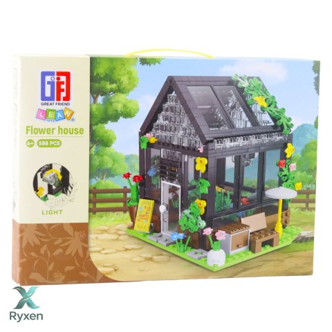 Klocki Konstrukcyjne Mini Szklarnia Domek Ogrodowy 588 el. LEAN TOYS