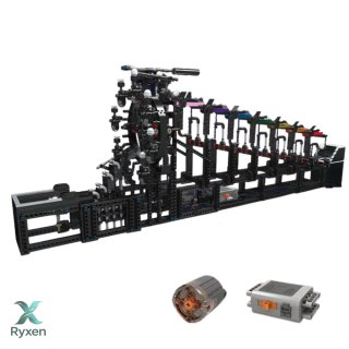 Klocki Konstrukcyjne Tor Na Kulki Z Silnikiem Elektrycznym 2520 el. LEAN TOYS