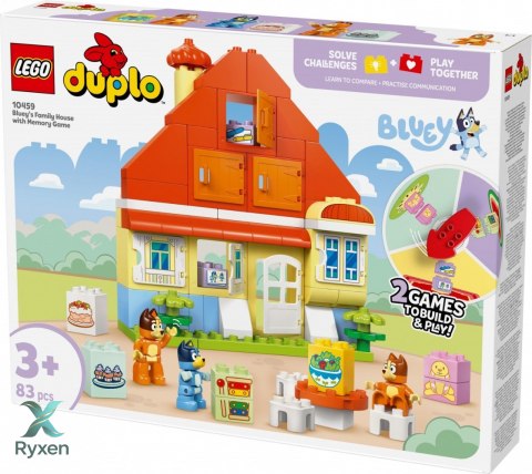 Klocki duplo bluey 10459 dom rodzinny blue z grą pamięciową LEGO