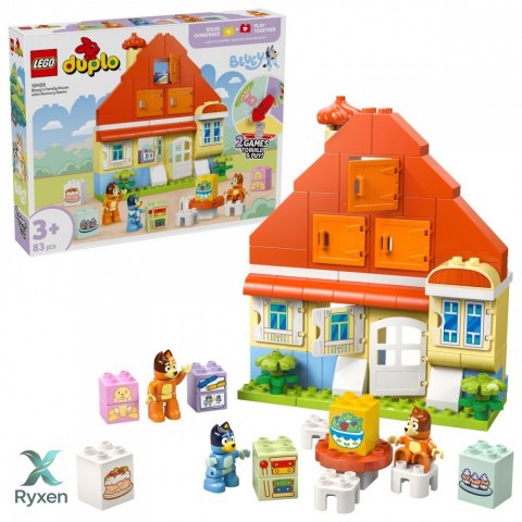 Klocki duplo bluey 10459 dom rodzinny blue z grą pamięciową LEGO