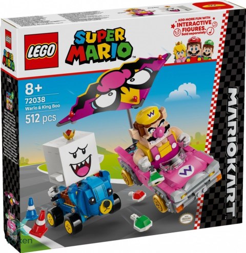 Klocki super mario 72038 mario kart - wario i king boo LEGO