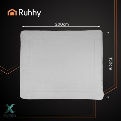 Koc dwustronny 150x200cm jasnoszary Ruhhy 26293 RUHHY