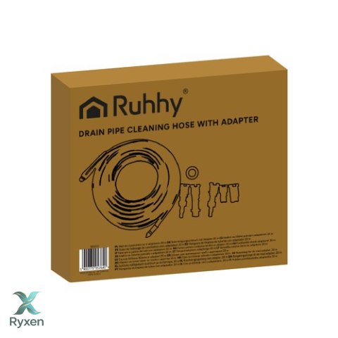 Wąż do czyszczenia rur z adapterem 15m Ruhhy 26132 RUHHY