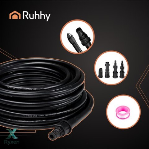 Wąż do czyszczenia rur z adapterem 15m Ruhhy 26132 RUHHY