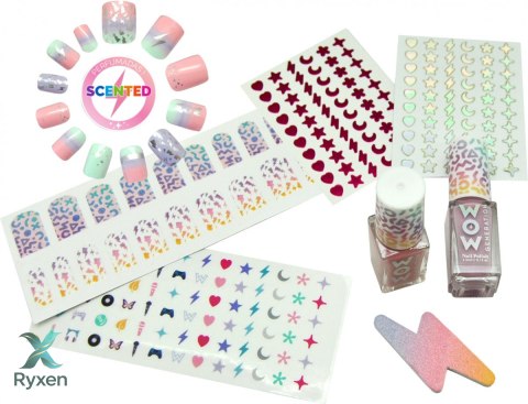 Zestaw do manicure z pachnącymi tipsami KIDS EUROSWAN