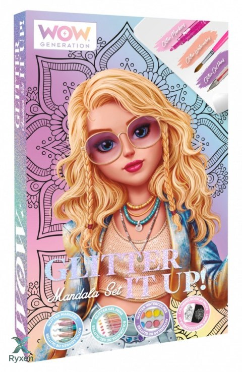 Zestaw kreatywny mandala brokat KIDS EUROSWAN