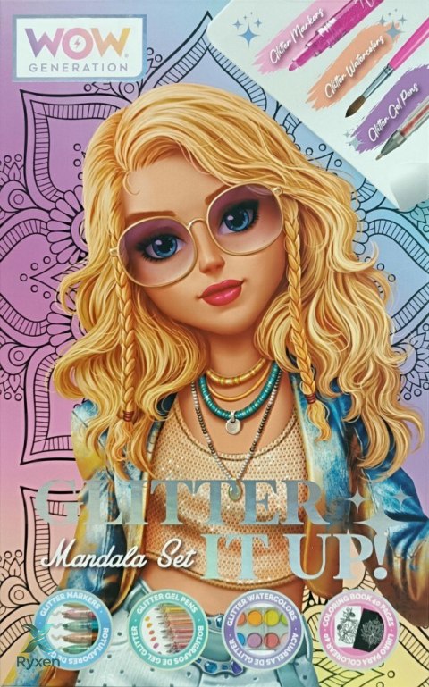 Zestaw kreatywny mandala brokat KIDS EUROSWAN
