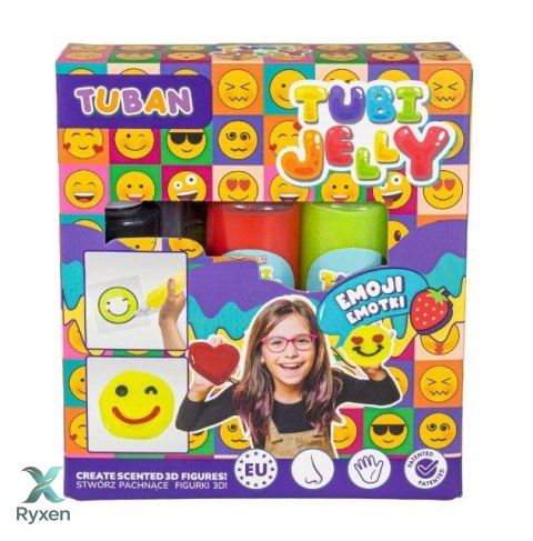Zestaw tubi jelly emotki 3 kolory TUBAN