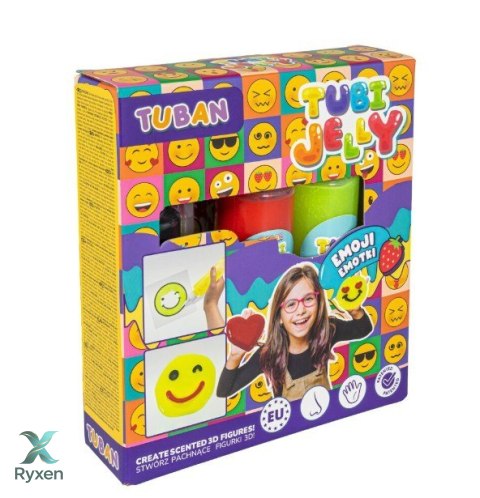 Zestaw tubi jelly emotki 3 kolory TUBAN