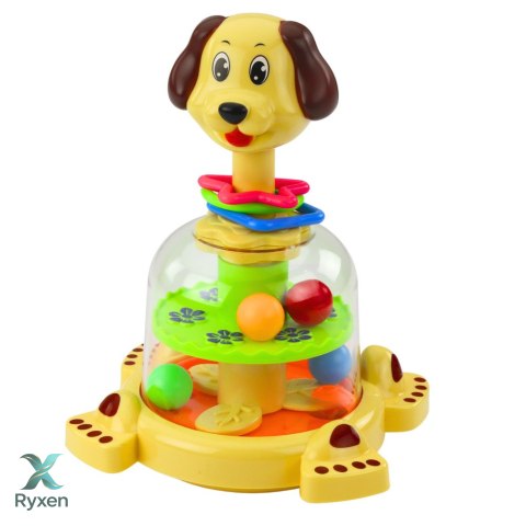 Bąk Karuzelka Interaktywna Dla Malucha Piesek Kolorowe Piłeczki LEAN TOYS