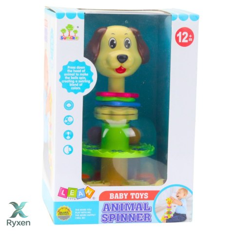Bąk Karuzelka Interaktywna Dla Malucha Piesek Kolorowe Piłeczki LEAN TOYS