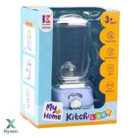 Blender Kuchenny Dla Dzieci Światła Obrotowy Mechanizm Niebieski LEAN TOYS