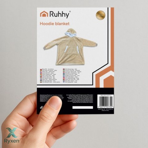 Bluza XXL - koc beżowy Ruhhy 26146 RUHHY