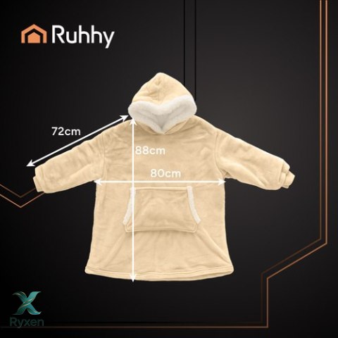 Bluza XXL - koc beżowy Ruhhy 26146 RUHHY
