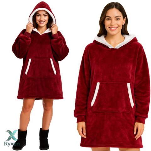 Bluza XXL - koc czerwony Ruhhy 26145 RUHHY