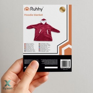Bluza XXL - koc czerwony Ruhhy 26145 RUHHY