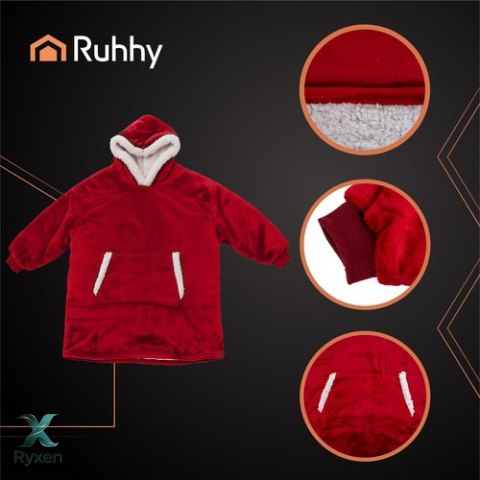 Bluza XXL - koc czerwony Ruhhy 26145 RUHHY