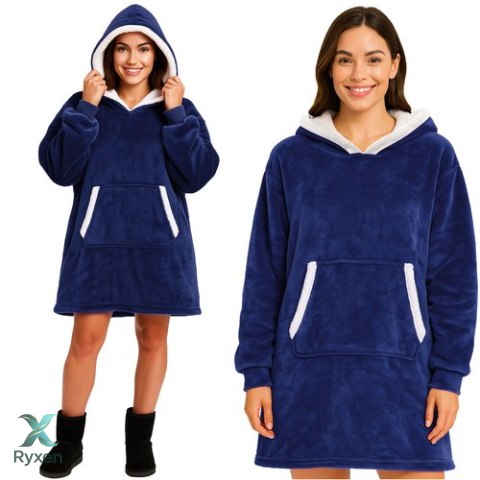 Bluza XXL - koc granatowy Ruhhy 26147 RUHHY