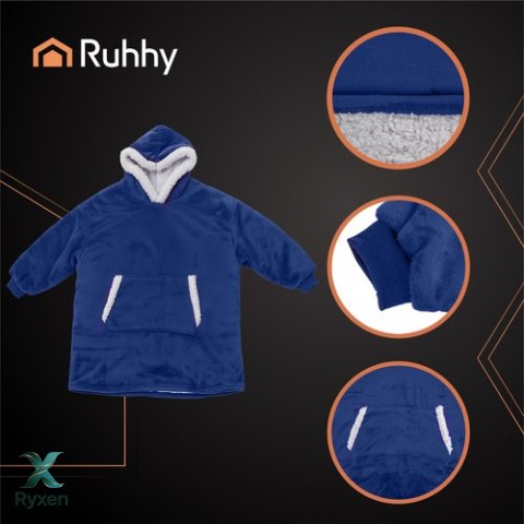 Bluza XXL - koc granatowy Ruhhy 26147 RUHHY
