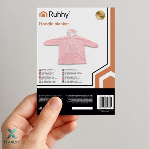 Bluza XXL - koc różowy Ruhhy 26144 RUHHY