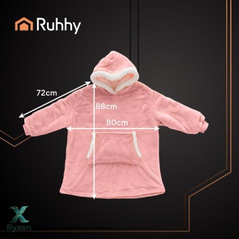 Bluza XXL - koc różowy Ruhhy 26144 RUHHY
