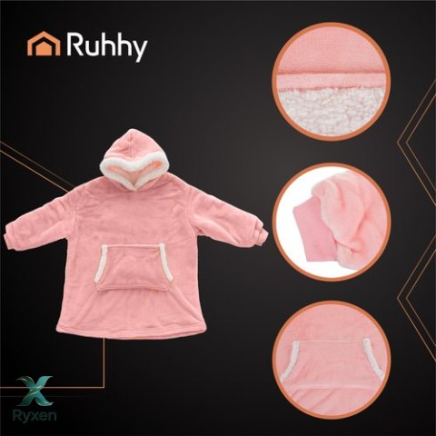 Bluza XXL - koc różowy Ruhhy 26144 RUHHY