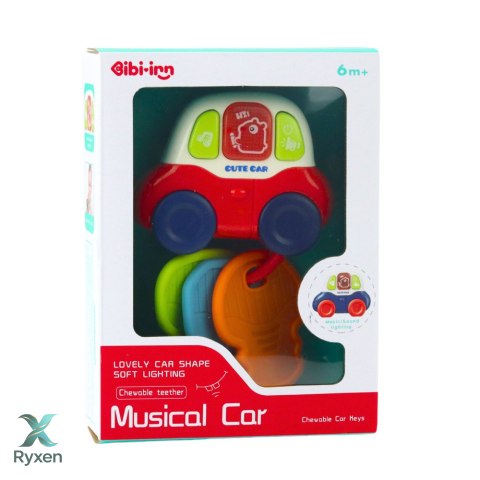Interaktywne Autko z Gryzakami Klucze Dla Malucha Światła Dźwięki LEAN TOYS