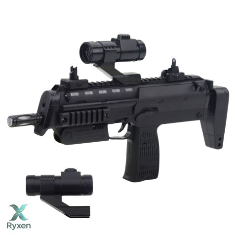 Karabin Zabawkowy Broń Światła Dźwięki Celownik Czarny 41cm LEAN TOYS