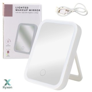 Lusterko Podświetlane LED 3 Tryby Oświetlenia Kąt Nachylenia 90° Białe LEAN