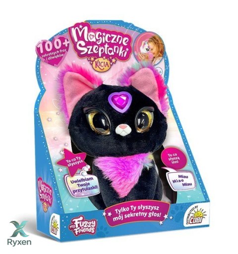 Maskotka interaktywna magic whispers - magiczne szeptanki kicia czarna COBI