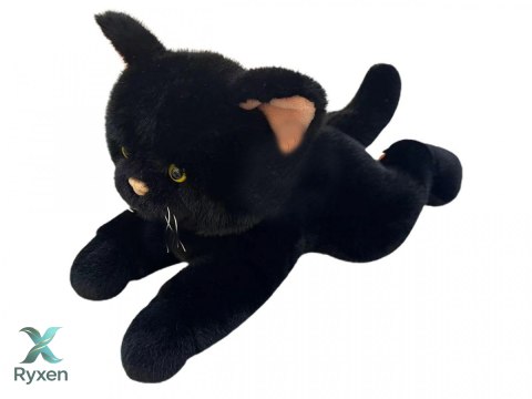 Maskotka kot leżący 45 cm czarny MADEJ