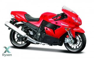 Model motocykl kawasaki ninja zx -14 z podstawką 1/18 MAISTO
