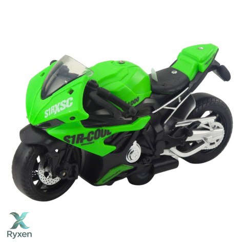 Motocykl Wyścigowy Sportowy Z Napędem Światła Dźwięki Mix LEAN TOYS