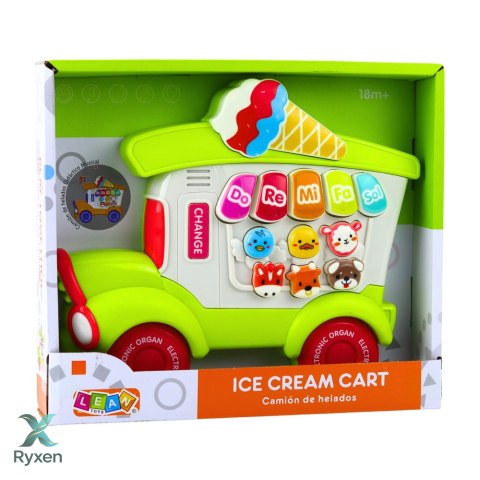 Pianinko Elektryczne Edukacyjne Dla Malucha Lodziarnia Zielone LEAN TOYS