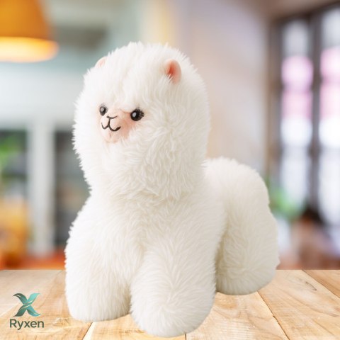 Pluszowa Maskotka Przytulanka Lama Biała 40 x 40cm LEAN TOYS