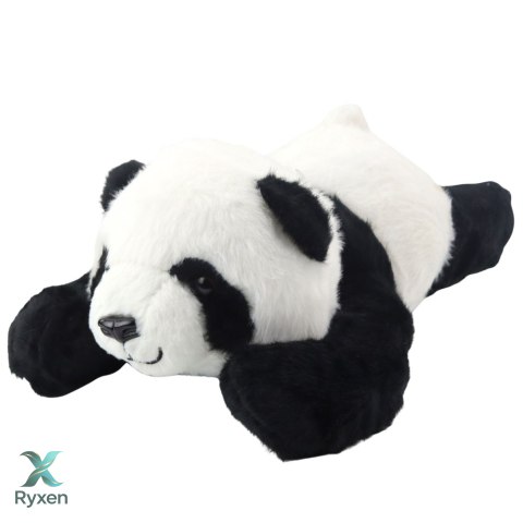 Pluszowa Maskotka Przytulanka Leżąca Panda Czarno-Biała 30cm LEAN TOYS