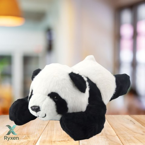 Pluszowa Maskotka Przytulanka Leżąca Panda Czarno-Biała 30cm LEAN TOYS