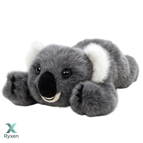 Pluszowa Maskotka Przytulanka Leżący Miś Koala Szary 30cm LEAN TOYS