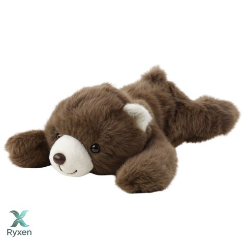 Pluszowa Maskotka Przytulanka Leżący Niedźwiedź Brązowy 30cm LEAN TOYS
