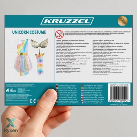 Strój jednorożca 3el. 130-140cm Kruzzel 26677 KRUZZEL