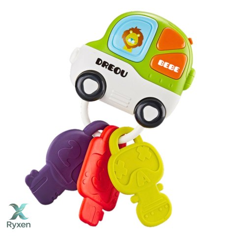 Zabawka Interaktywna Autko Gryzak Klucze Dla Malucha Światła Dźwięki LEAN TOYS