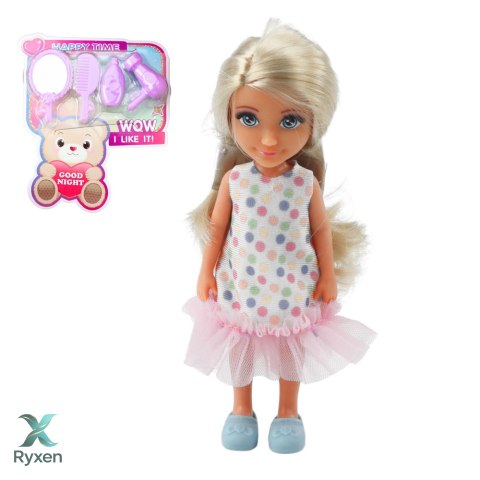 Zestaw Laleczka Ankiki Łóżeczko Toaletka Z Lustrem Akcesoria LEAN TOYS