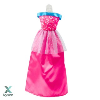 Zestaw Sukienki Dla Lalek Anlili Buty Torebka Korony Akcesoria 8 el. LEAN TOYS