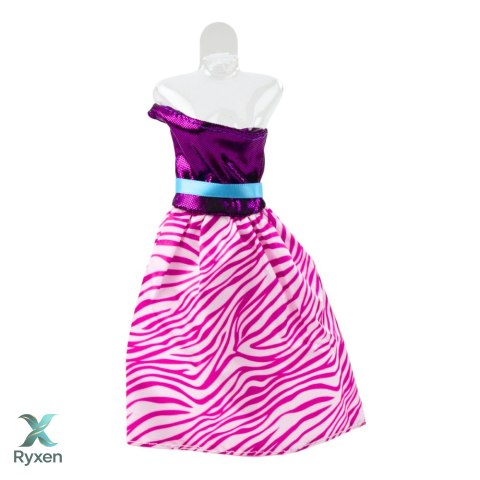 Zestaw Sukienki Dla Lalek Anlili Buty Torebka Korony Akcesoria 8 el. LEAN TOYS