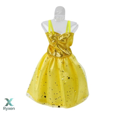 Zestaw Sukienki Dla Lalek Anlili Buty Torebka Korony Akcesoria 8 el. LEAN TOYS